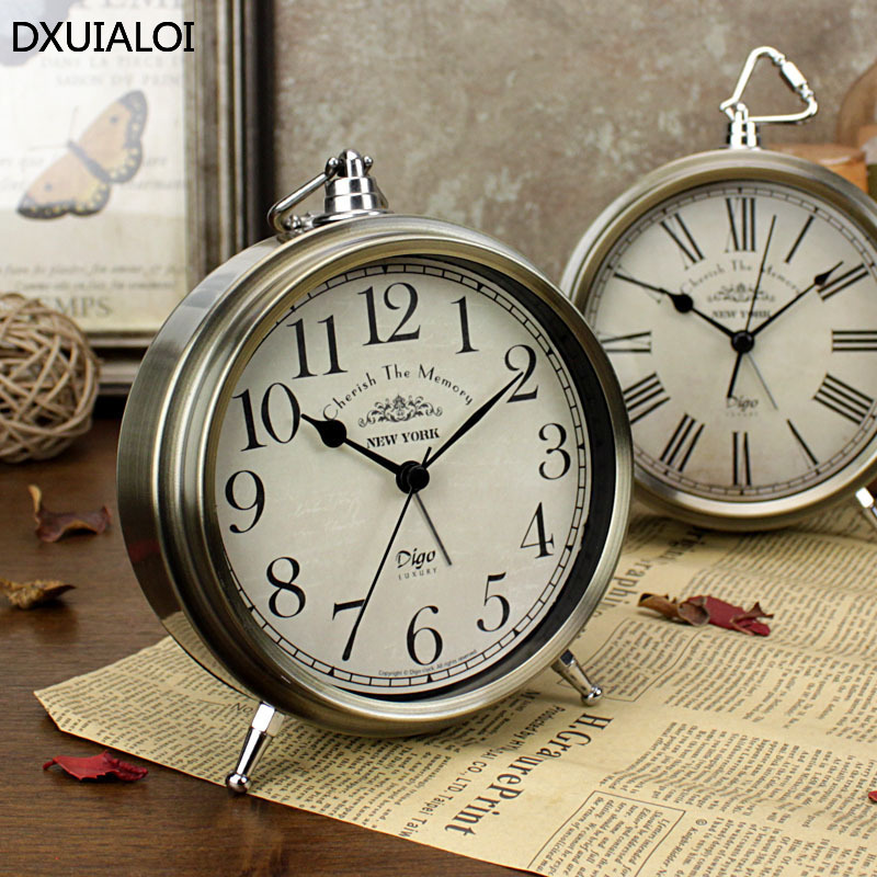 Vintage Alarm Clock - DXUIALOI Retro Đơn Giản Ký Túc