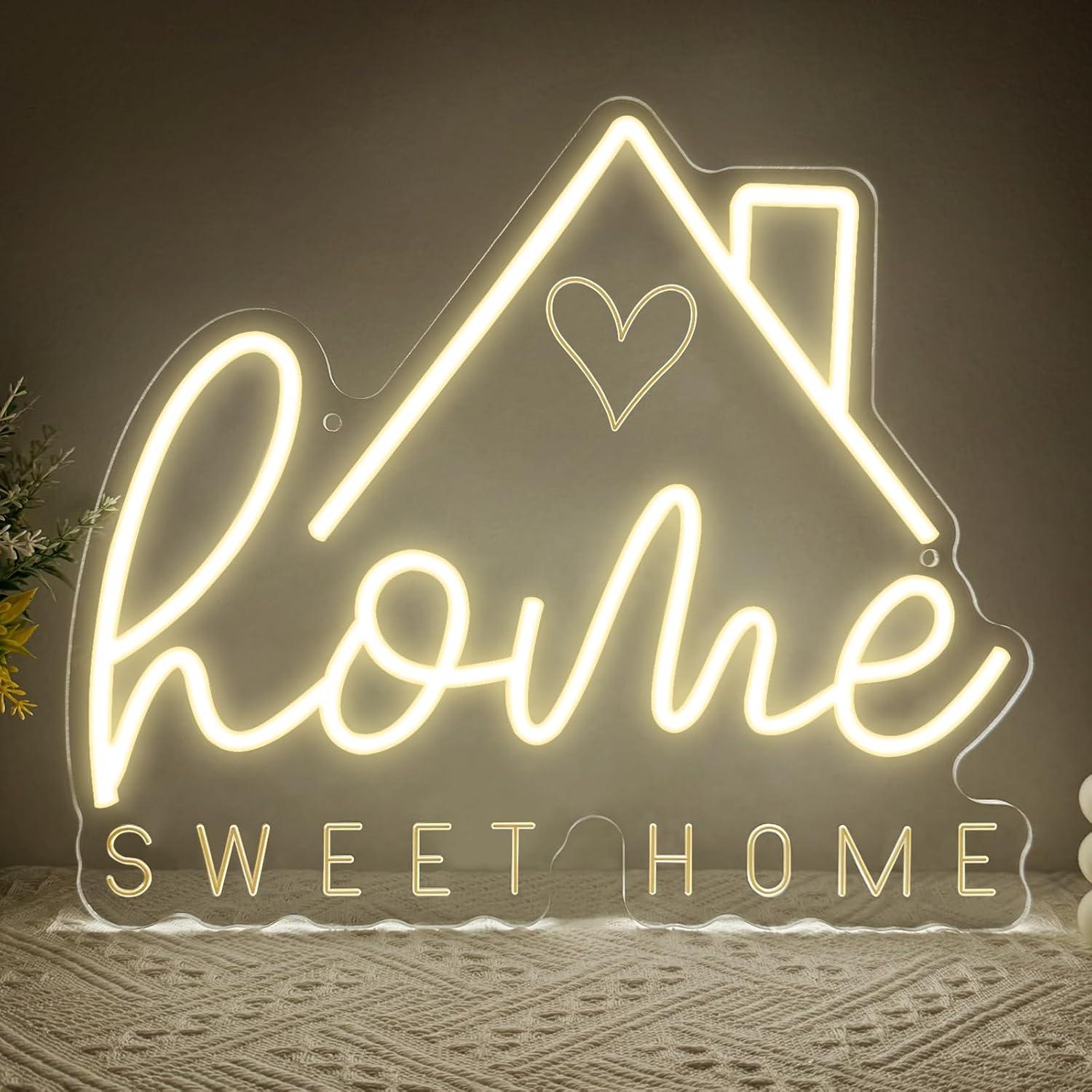 Home Decor Lighting - Sweet Home Neon Sign USB Dimmable