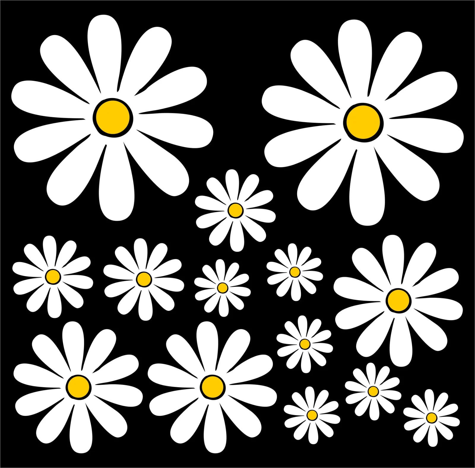 Home Decor Daisy - 15cm Daisy Exterior Cute, PVC Custom