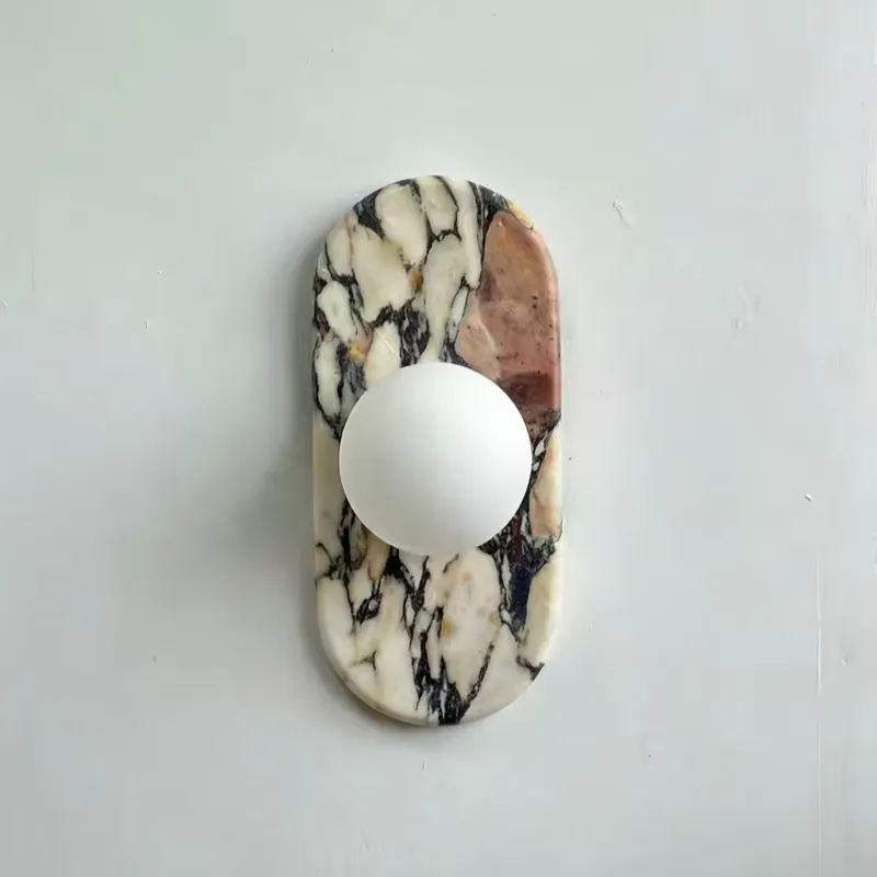 Home Decor Lighting - SJX Minimalist Natural Calacatta Viola Marble