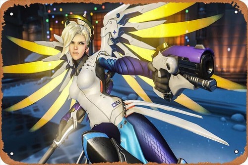 Home Decor Games Free - Overwatch, Mercy Game Poster Home Wall