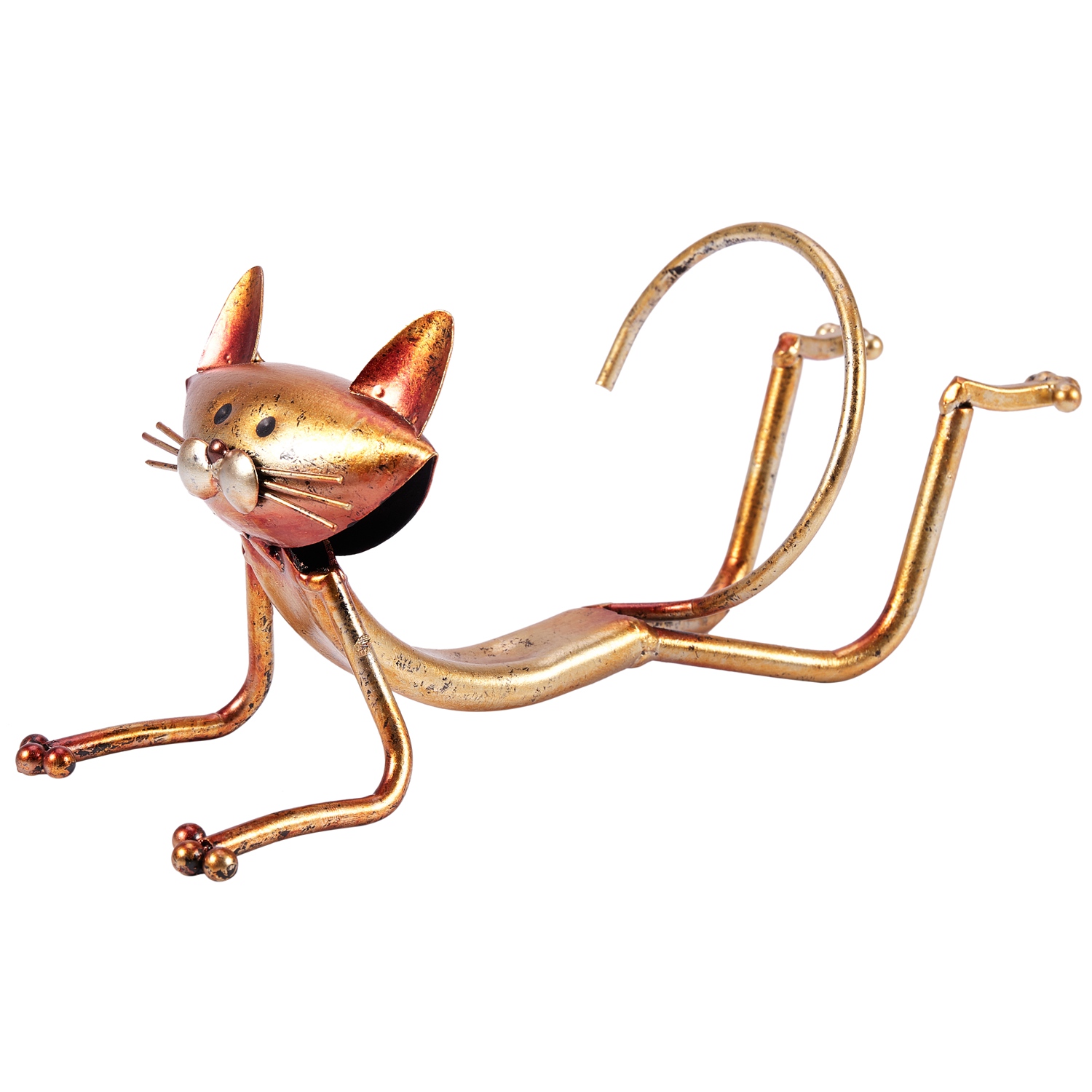 Home Decor Yoga - ABSJ-Yoga Cat Wine Rack Metal Wine