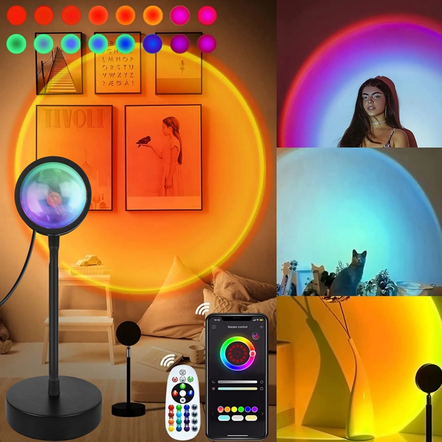 Home Decor Ikea - Smart Sunset Lamp Tuya LED Night