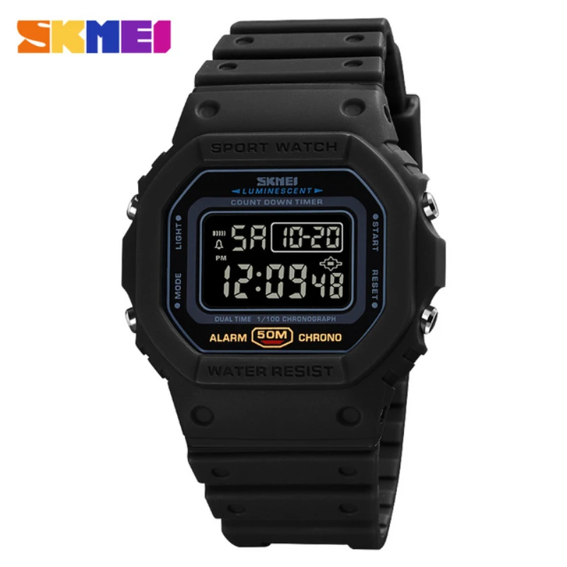Vintage Alarm Clock - Skmei 1628 Military Digital Watch for