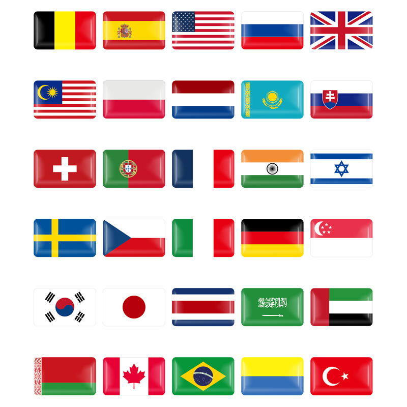 Home Decor Uae - 10/50PCS Portugal Belgium Sweden Czech Republic