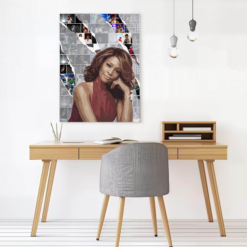 Whitney Houston Canvas Poster  - đánh giá và giá Home Decor Houston
