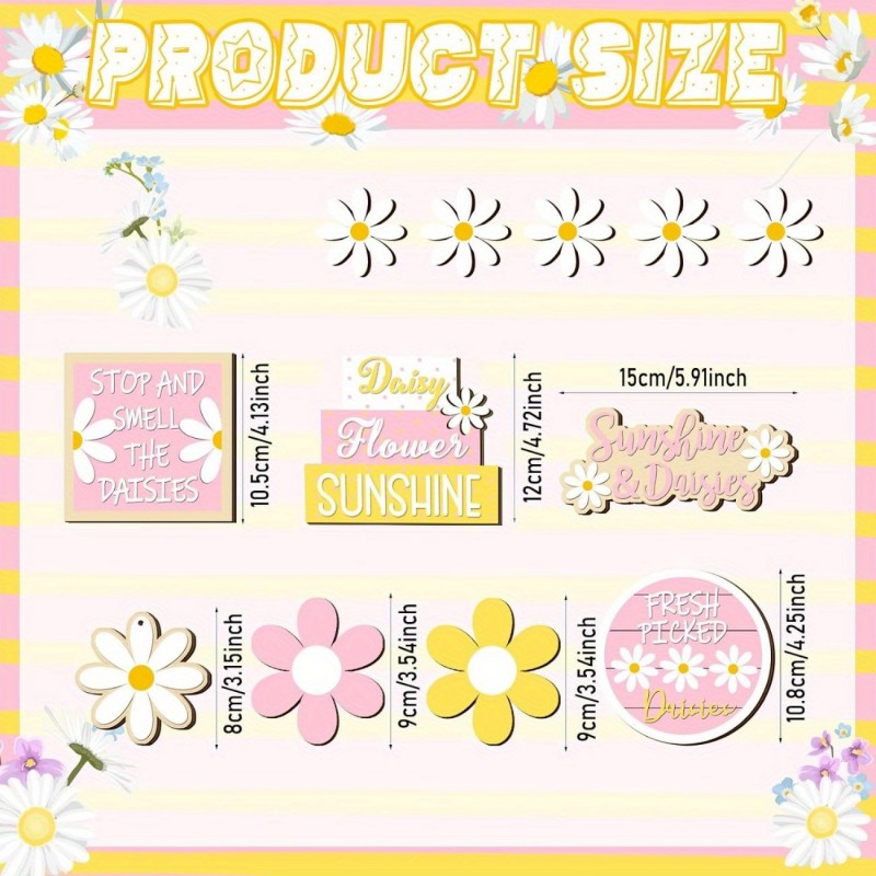 Daisy Tiered Tray Decor Summer - đánh giá và giá Home Decor Daisy