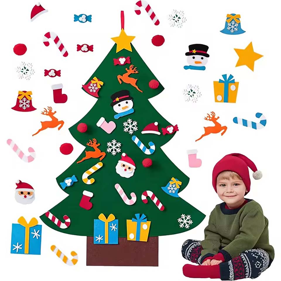 Kids DIY Felt Xmas Tree Set Ch - đánh giá và giá Home Decor Diy Ideas