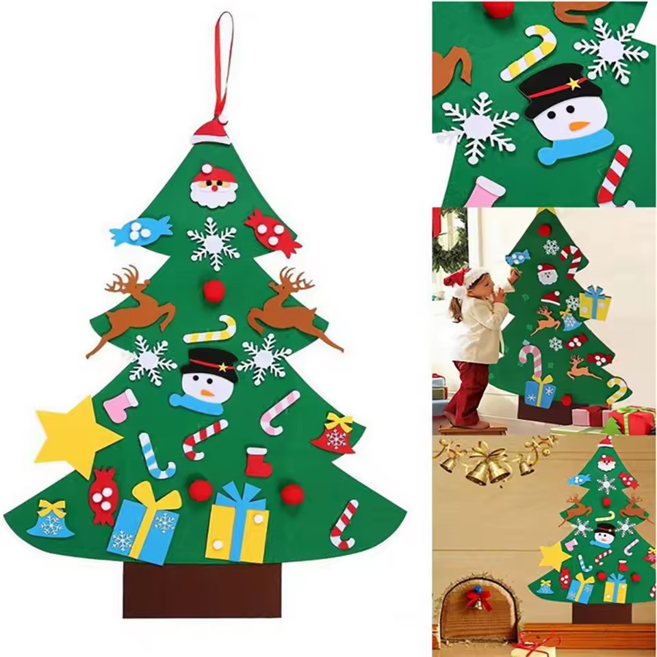 Kids DIY Felt Xmas Tree Set Ch - đánh giá và giá Home Decor Diy Ideas