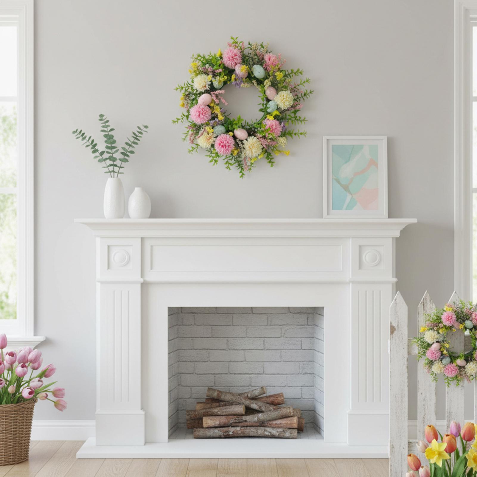 Spring Door Wreath 15.75 Inch  - đánh giá và giá Home Decor Daisy