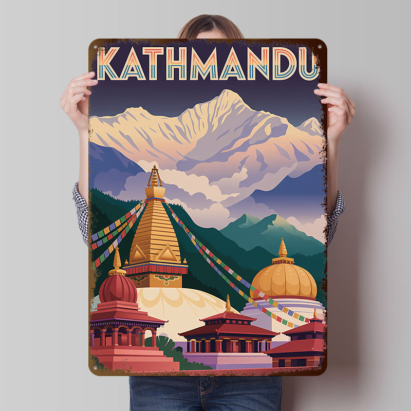 Kathmandu Travel Tinplate Post - đánh giá và giá Home Decor Kathmandu
