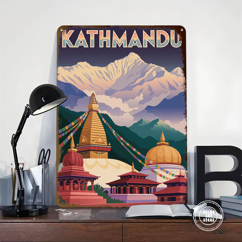 Kathmandu Travel Tinplate Post - đánh giá và giá Home Decor Kathmandu