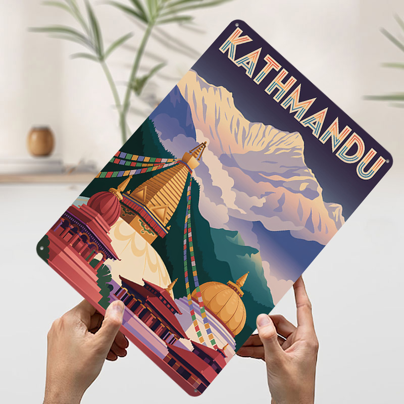 Kathmandu Travel Tinplate Post - đánh giá và giá Home Decor Kathmandu