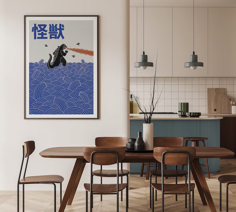 Japanese Contemporary Tokyo Ar - đánh giá và giá Watercolor Poster Print