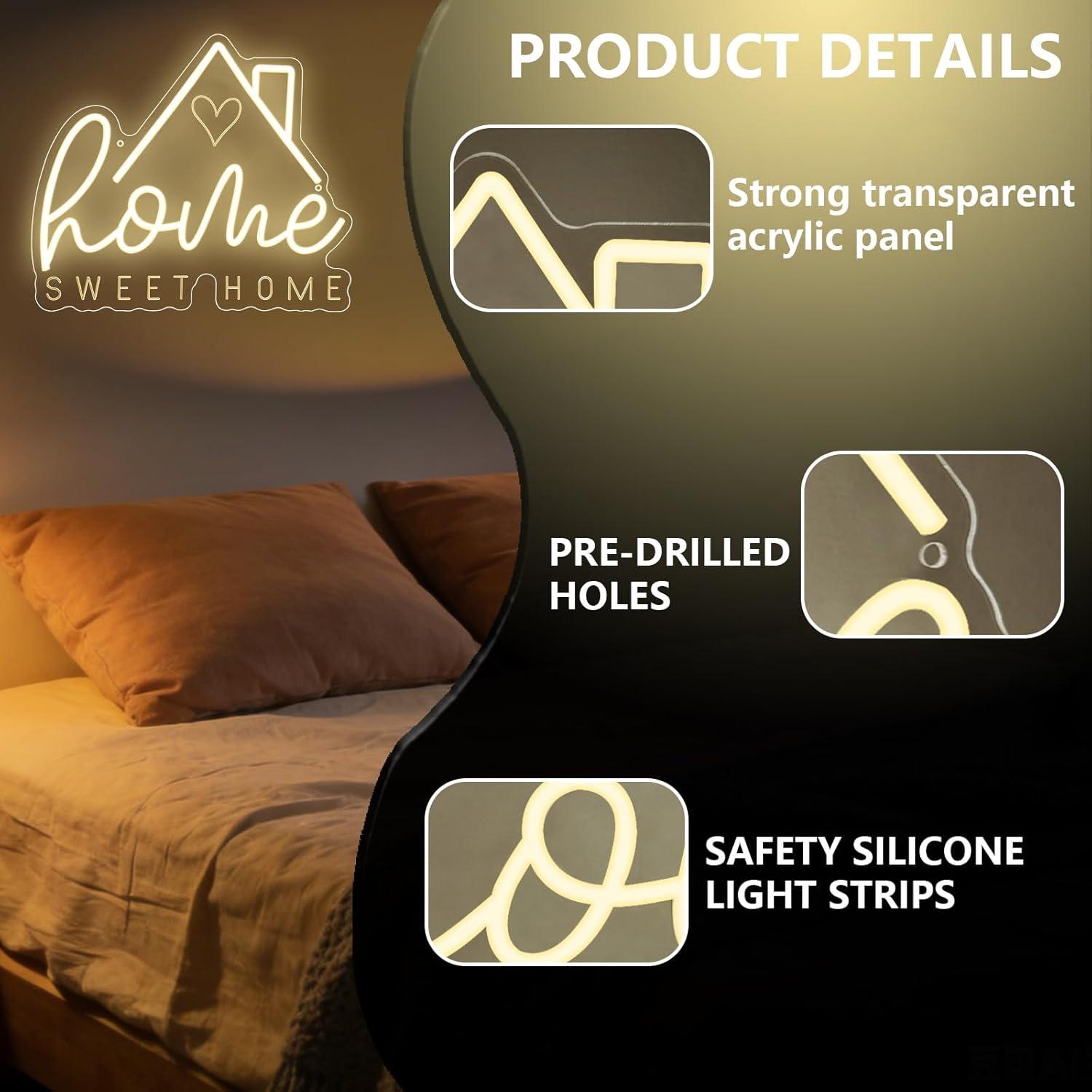 Sweet Home Neon Sign USB Dimma - đánh giá và giá Home Decor Lighting