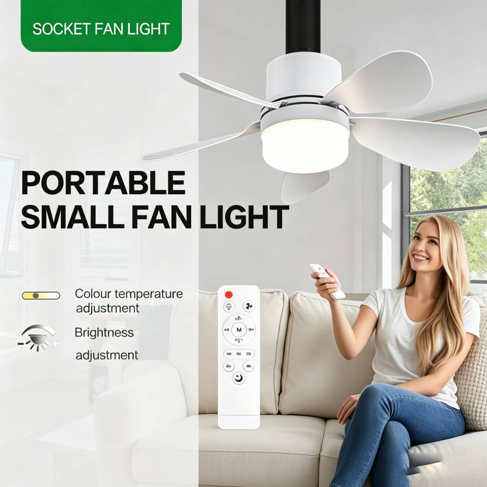 Socket Fan Light with Remote,  - đánh giá và giá Home Decor Lighting