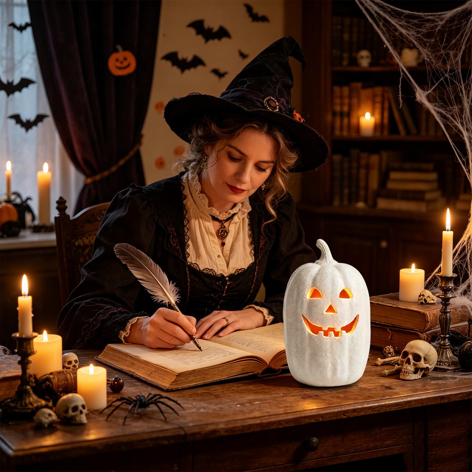 Spooky Pumpkin Lanterns Pumpki - đánh giá và giá Home Decor Resin