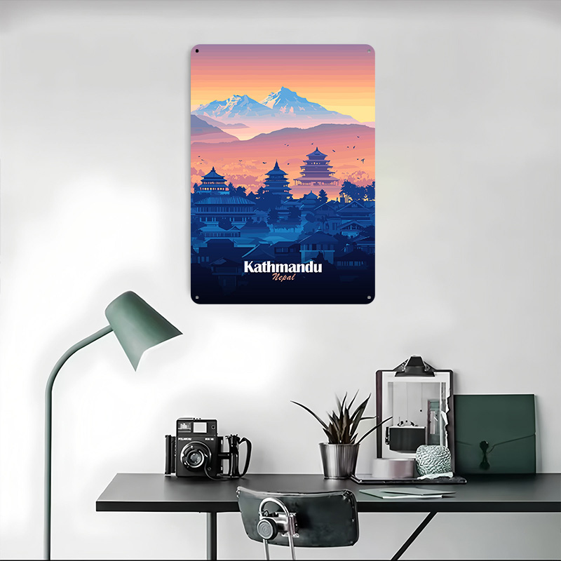 Kathmandu Skyline 3D Printed T - đánh giá và giá Home Decor Kathmandu