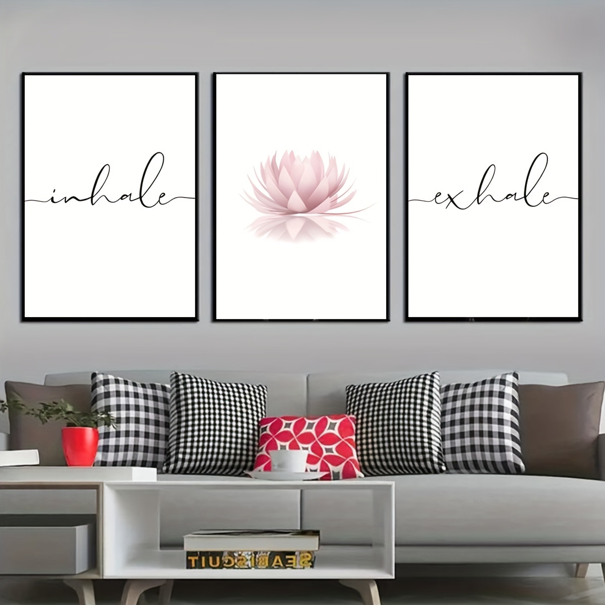 3pcs/set Inhale Exhale Zen Abs - đánh giá và giá Home Decor Yoga