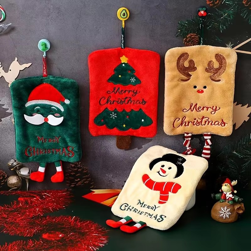 Christmas Hanging Hand Towel C - đánh giá và giá Home Decor Xmas Gifts