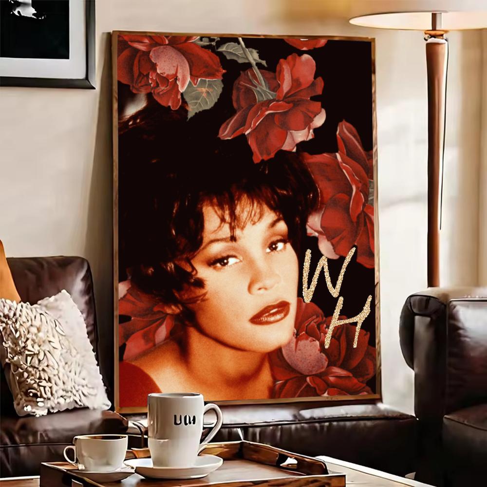 W-Whitney Houston Poster HD Se - đánh giá và giá Home Decor Houston