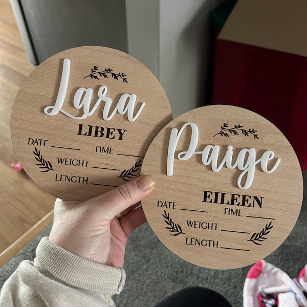 1Pc Custom Baby Announcement S - đánh giá và giá Home Decor Product