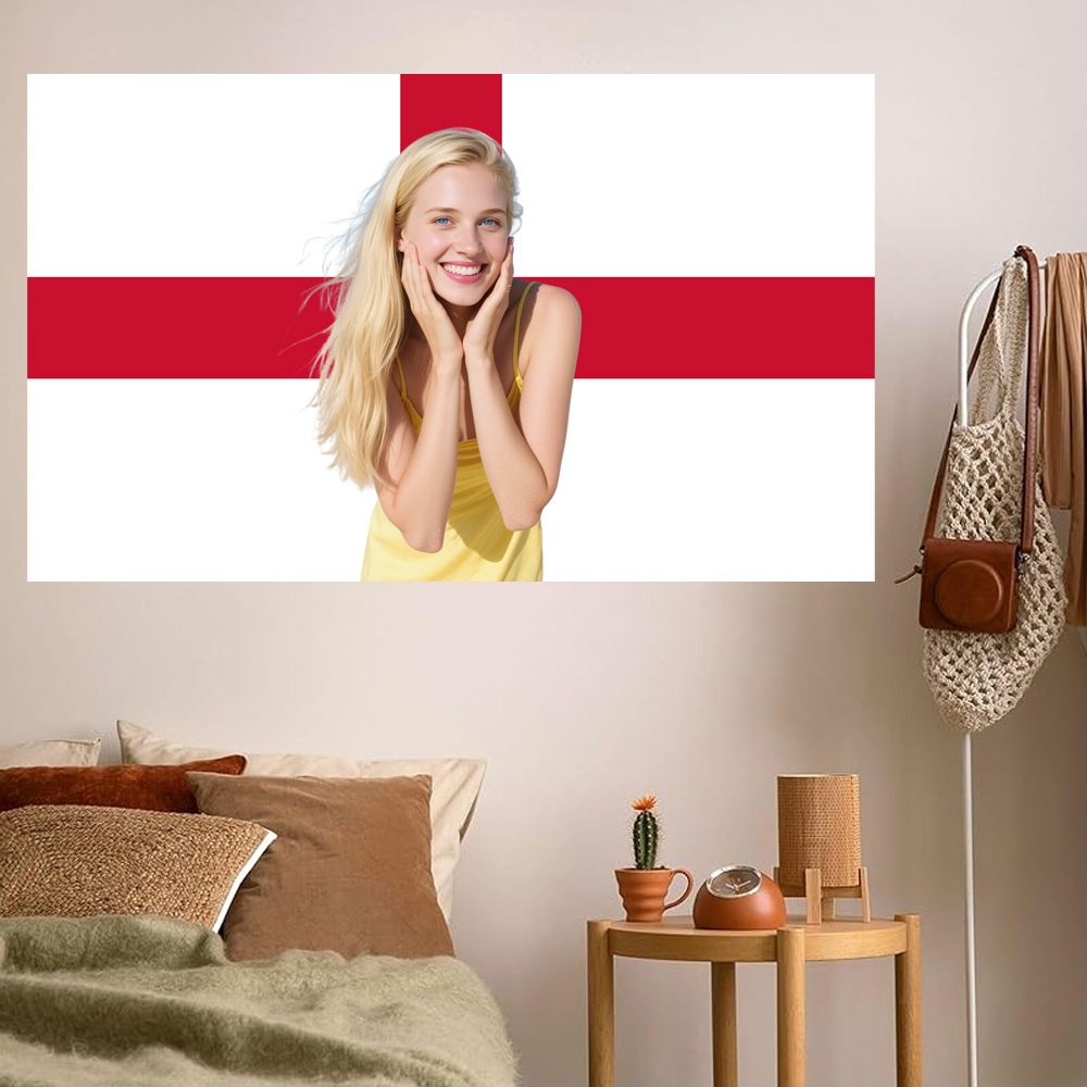 1pc 2D FLAT Personalize Englan - đánh giá và giá Home Decor Design
