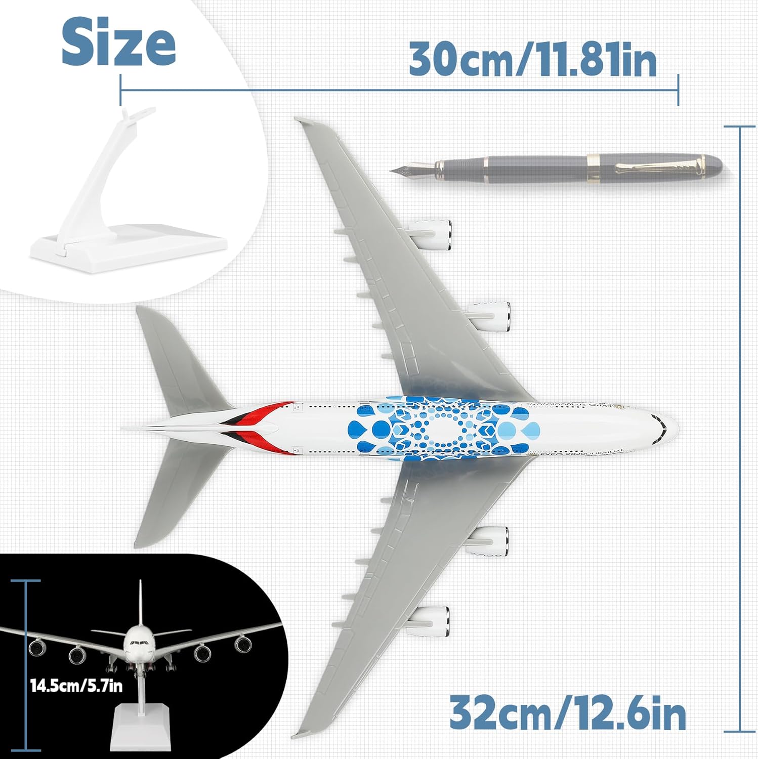 30cm UAE Expo A380 Airlines Di - đánh giá và giá Home Decor Uae