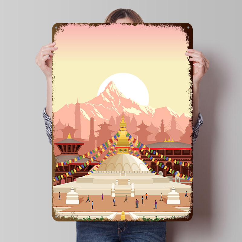 Kathmandu Travel Print Printin - đánh giá và giá Home Decor Kathmandu