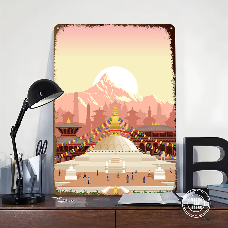 Kathmandu Travel Print Printin - đánh giá và giá Home Decor Kathmandu