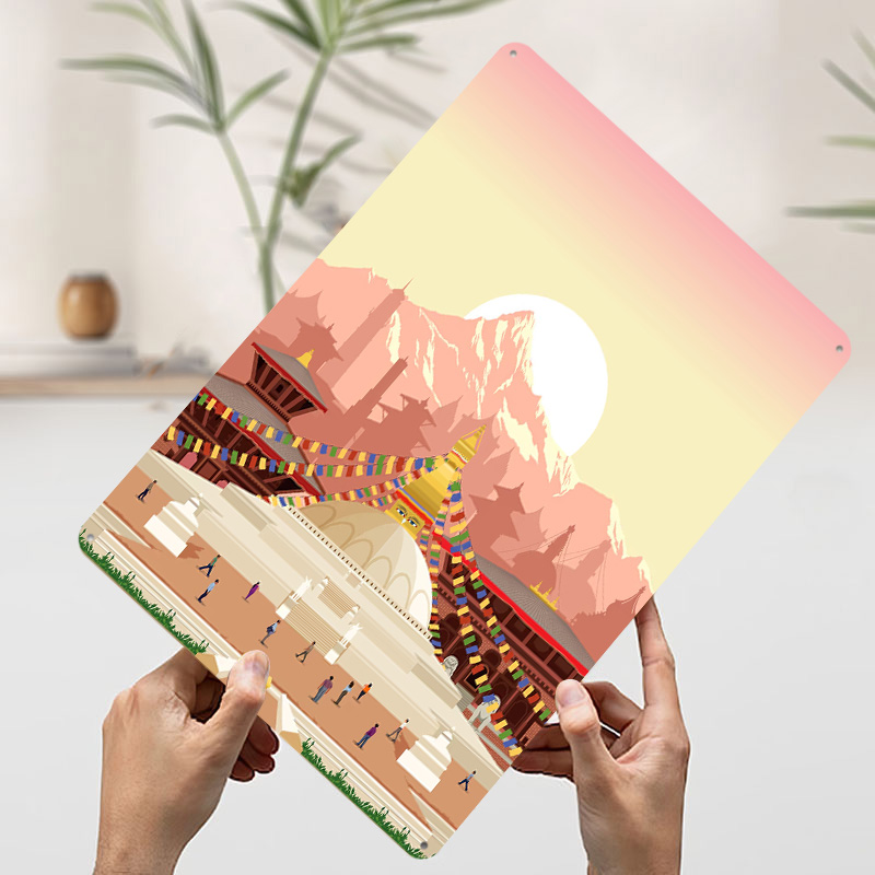 Kathmandu Travel Print Printin - đánh giá và giá Home Decor Kathmandu