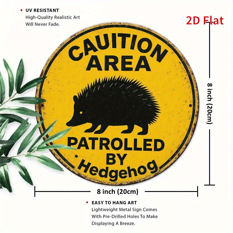 Vintage Rustic Hedgehog Patrol - đánh giá và giá Home Decor Yellow