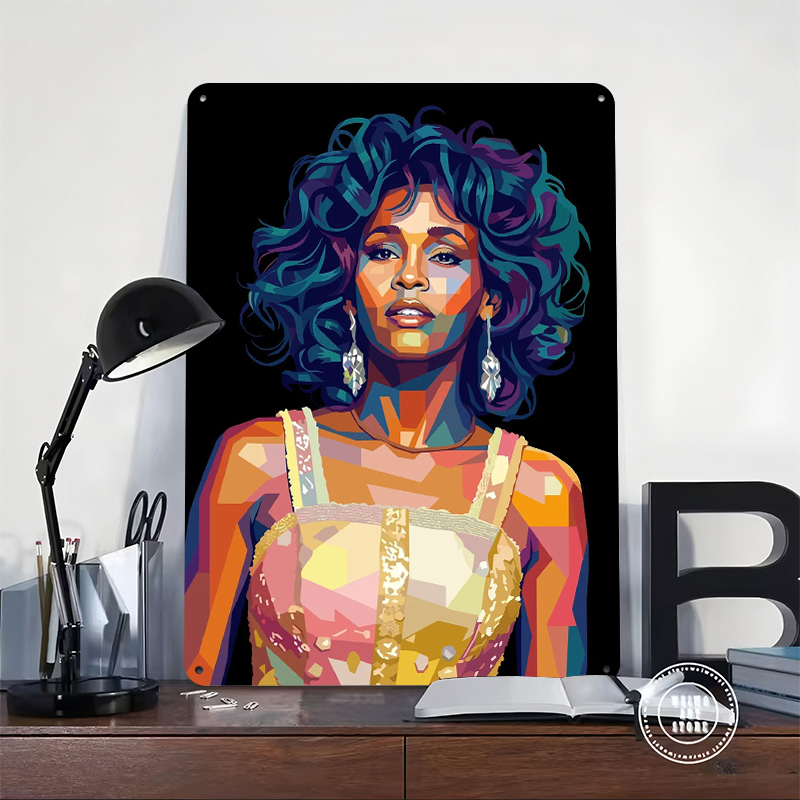Whitney Houston Pop Art Portra - đánh giá và giá Home Decor Houston