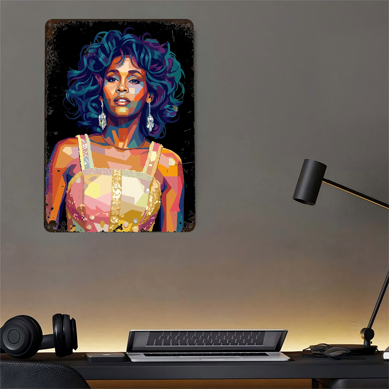 Whitney Houston Pop Art Portra - đánh giá và giá Home Decor Houston