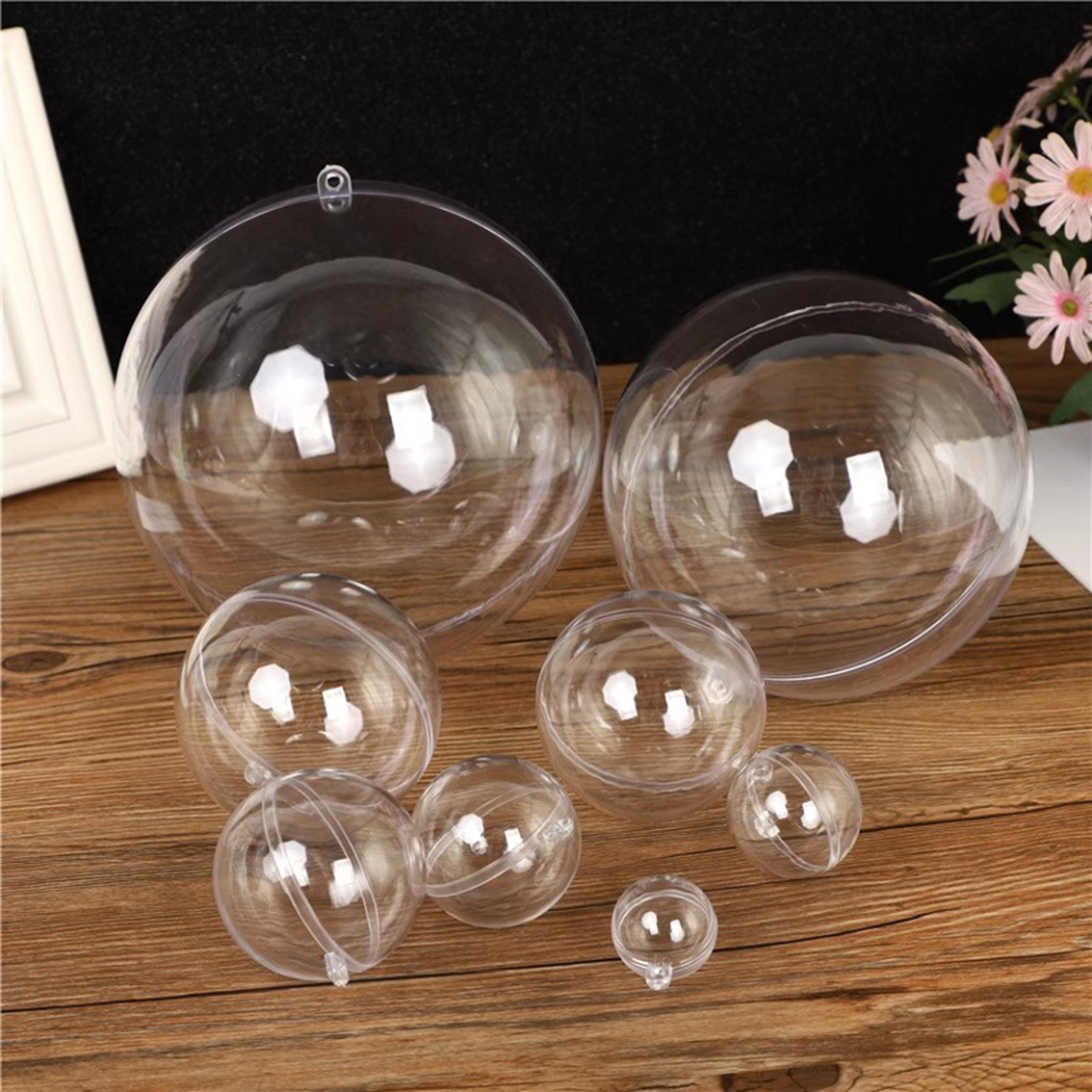 1-20CM Transparent Balls Hollo - đánh giá và giá Home Decor Xmas Gifts