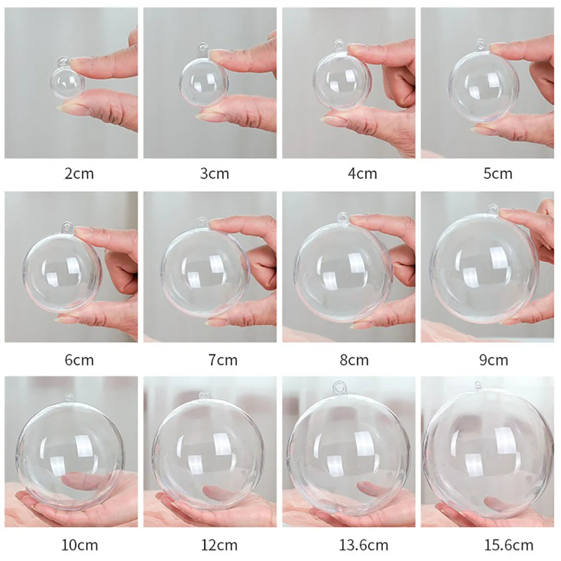 1-20CM Transparent Balls Hollo - đánh giá và giá Home Decor Xmas Gifts