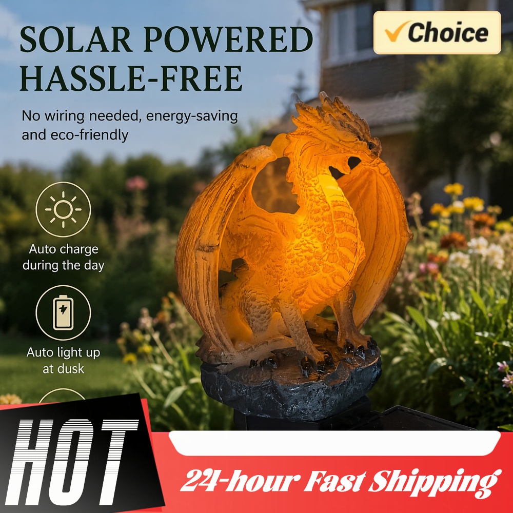 Dragon Solar Garden Light Ener - đánh giá và giá Home Decor Resin