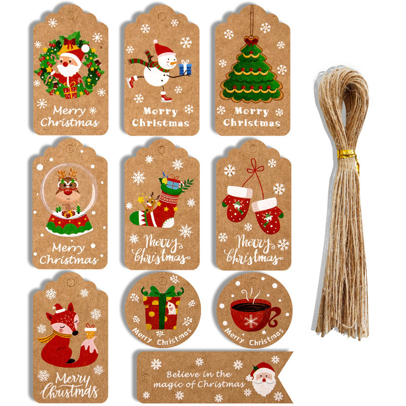50pcs Merry Christmas Thank Yo - đánh giá và giá Home Decor Xmas Gifts