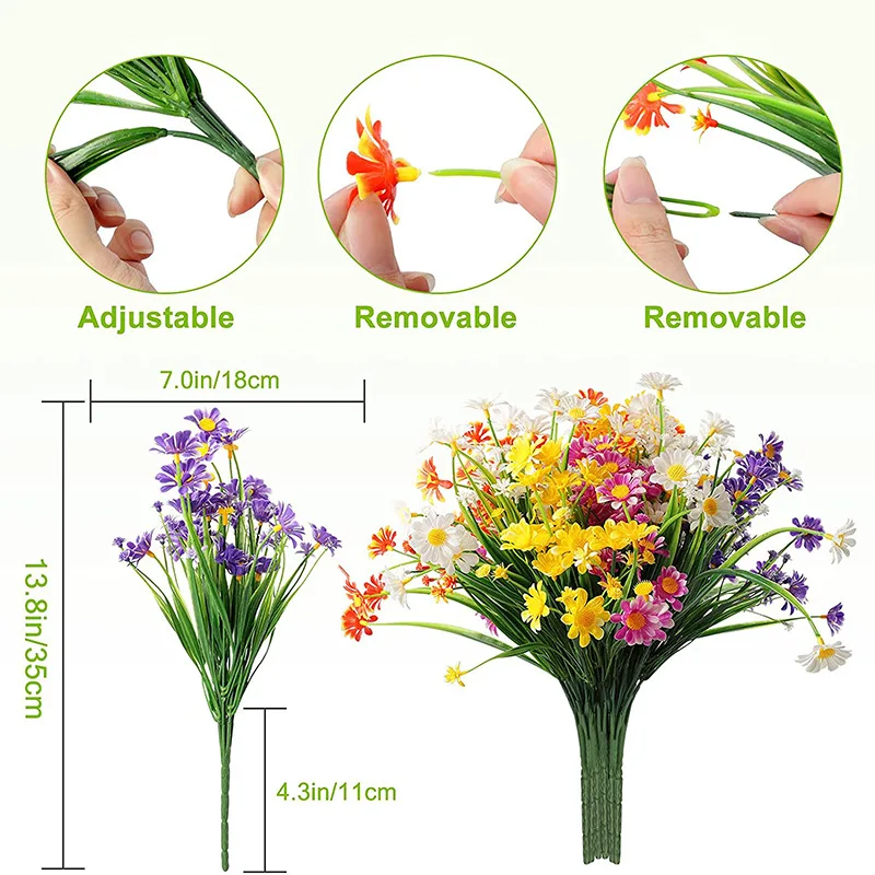 35cm Artificial Flower Daisy A - đánh giá và giá Home Decor Daisy