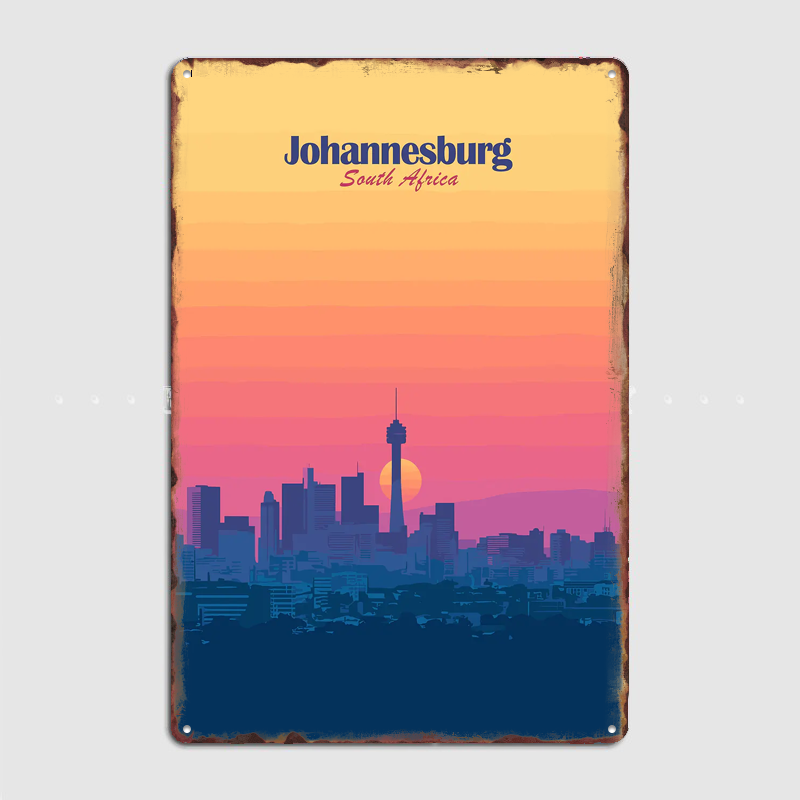 Johannesburg Skyline Sunset Tr - đánh giá và giá Home Decor Johannesburg