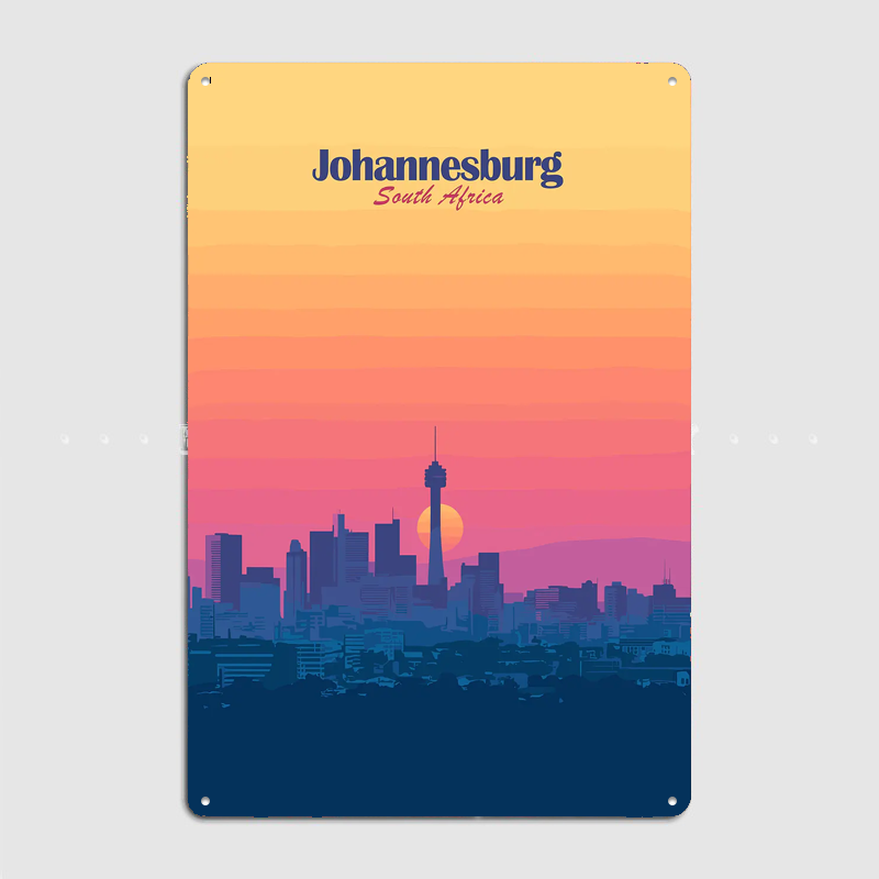 Johannesburg Skyline Sunset Tr - đánh giá và giá Home Decor Johannesburg