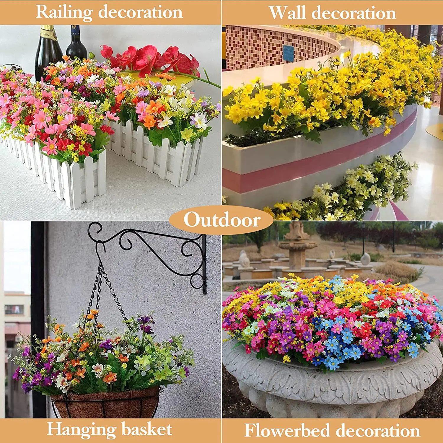 32cm Artificial Flower Jumping - đánh giá và giá Home Decor Daisy