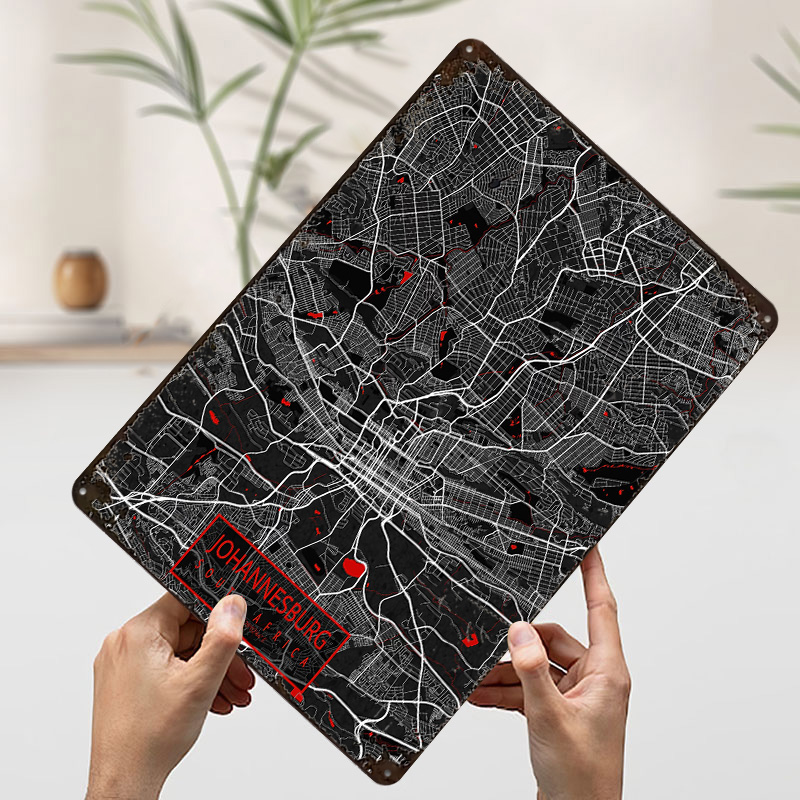 Johannesburg City Map South Af - đánh giá và giá Home Decor Johannesburg