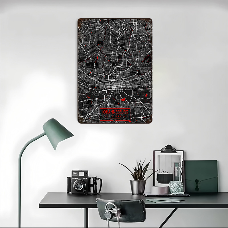 Johannesburg City Map South Af - đánh giá và giá Home Decor Johannesburg