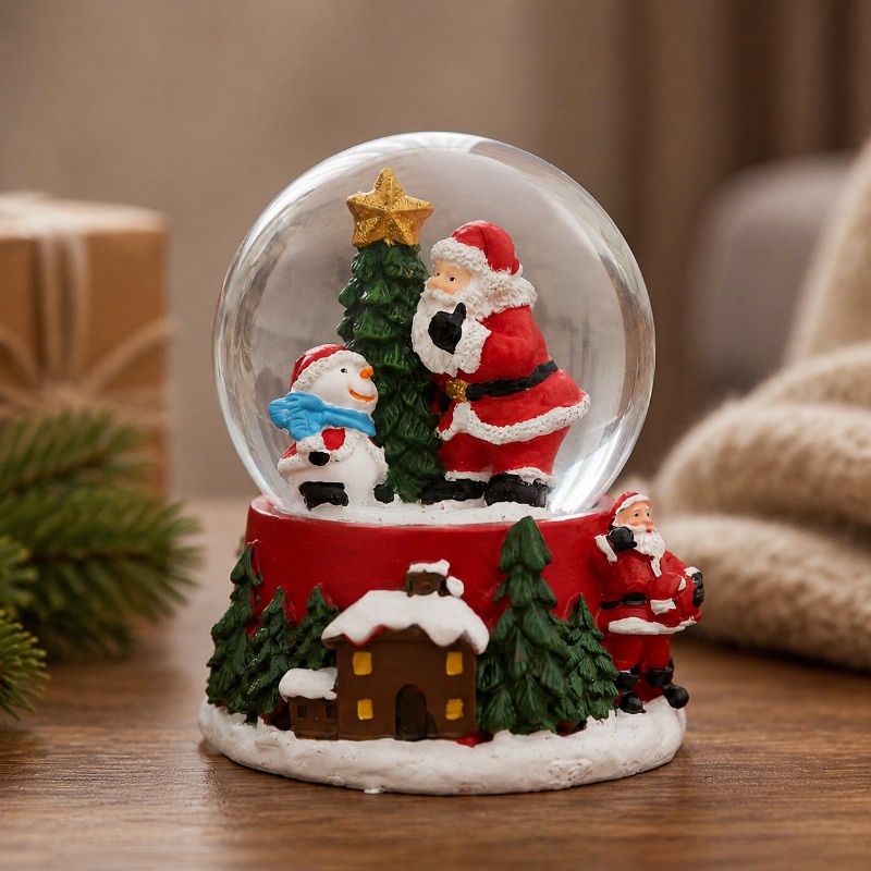 Non-Luminous Santa Claus Snow  - đánh giá và giá Home Decor Xmas Gifts