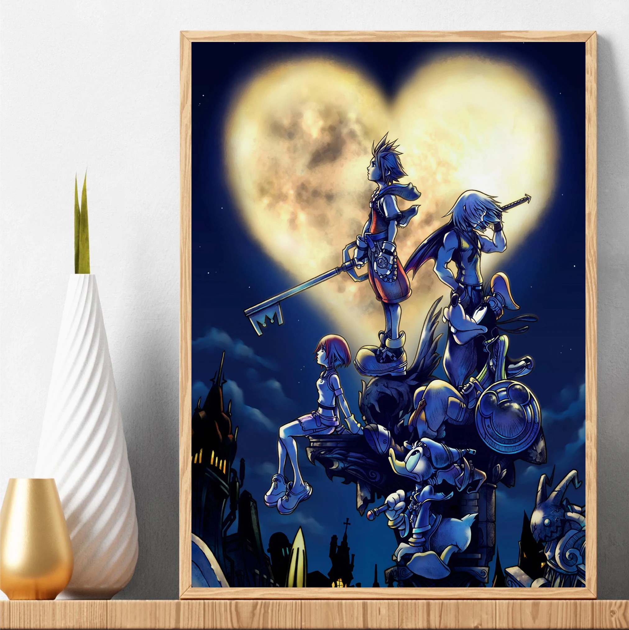 Classic Japanese Anime Kingdom - đánh giá và giá Watercolor Poster Print