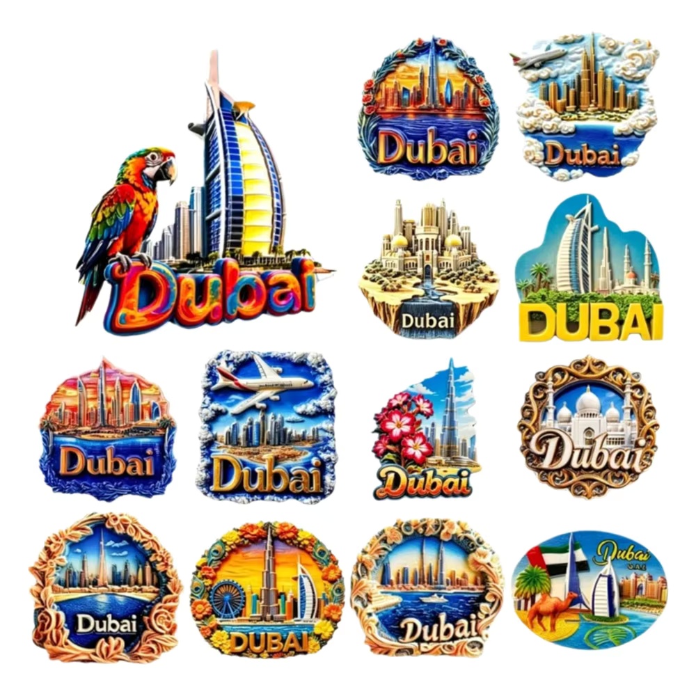 3D Resin Dubai Fridge Magnet U - đánh giá và giá Home Decor Uae