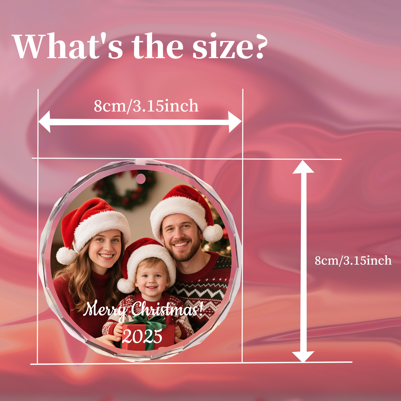 Custom Christmas Photo Ornamen - đánh giá và giá Home Decor Xmas Gifts