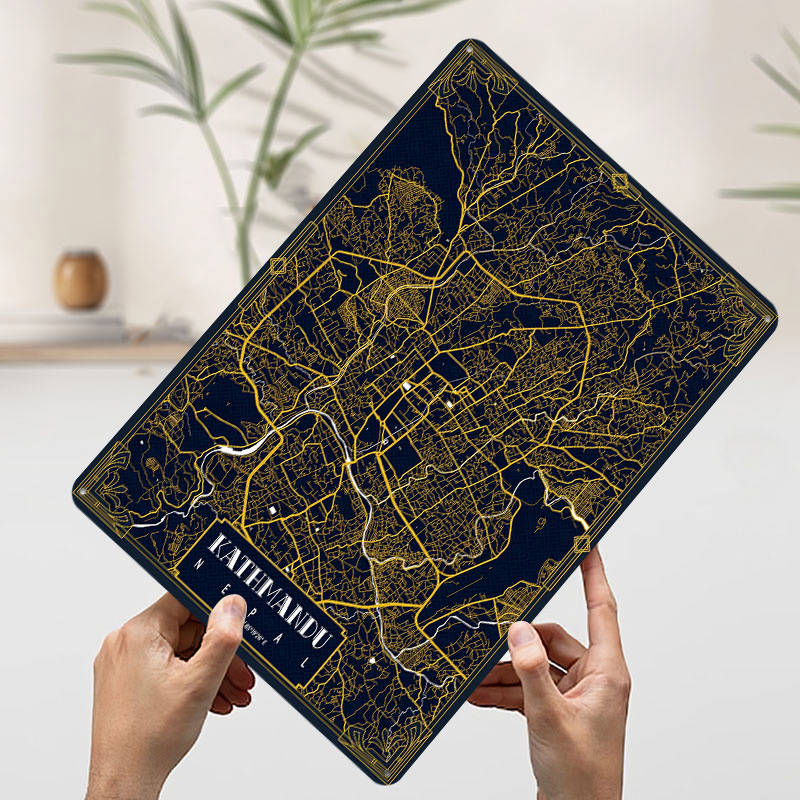 Kathmandu City Map Gold 3D Tex - đánh giá và giá Home Decor Kathmandu