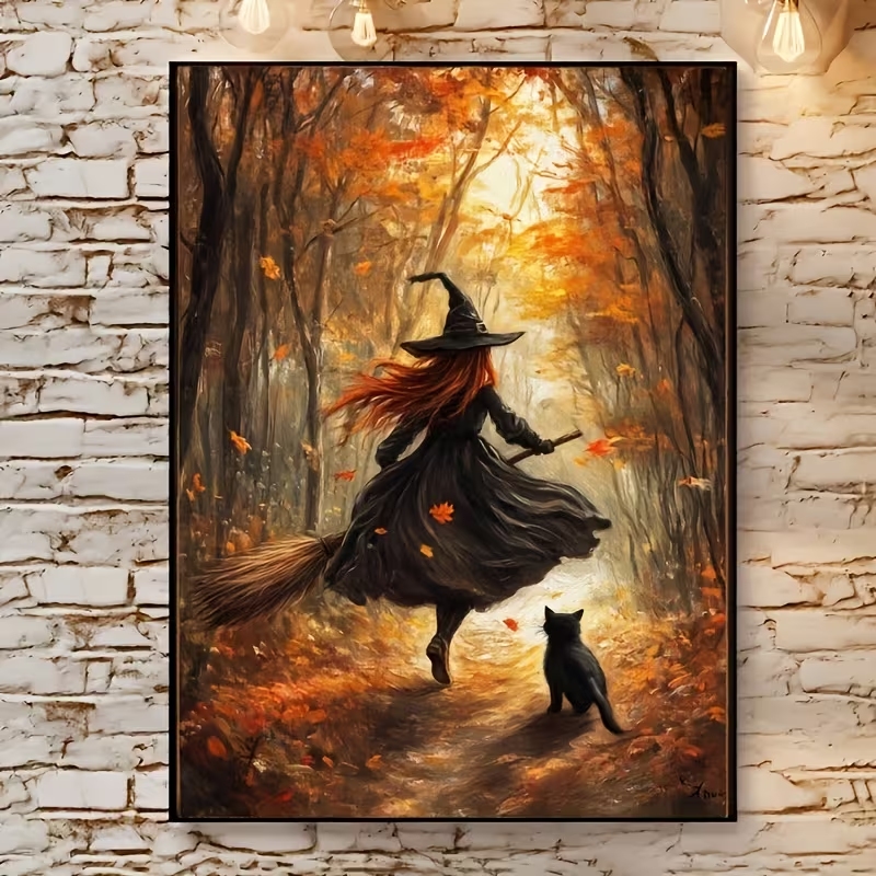 Retro Alloween Autumn Witch On - đánh giá và giá Home Decor Nepal
